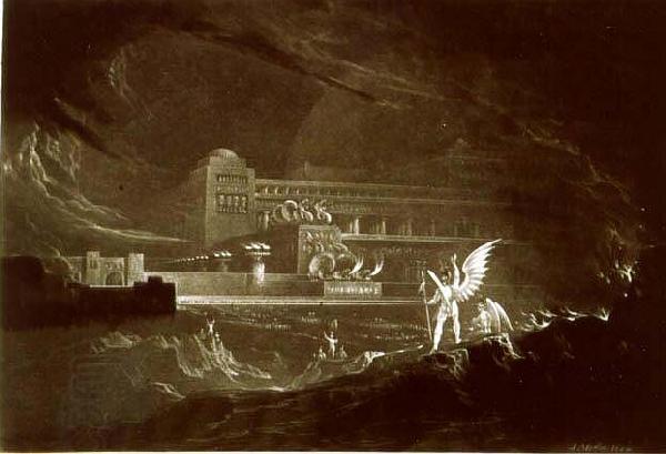John Martin Pandemonium - One out of a set of mezzotints with the same title China oil painting art